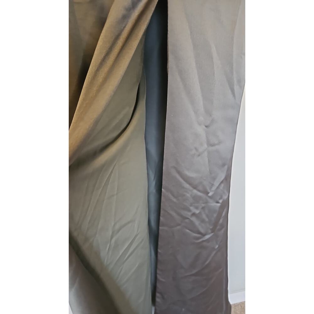 AmSale Satin Evening Gown Gray Draped Bodice Formal Dress Size 14 NWT - Picture 7 of 7